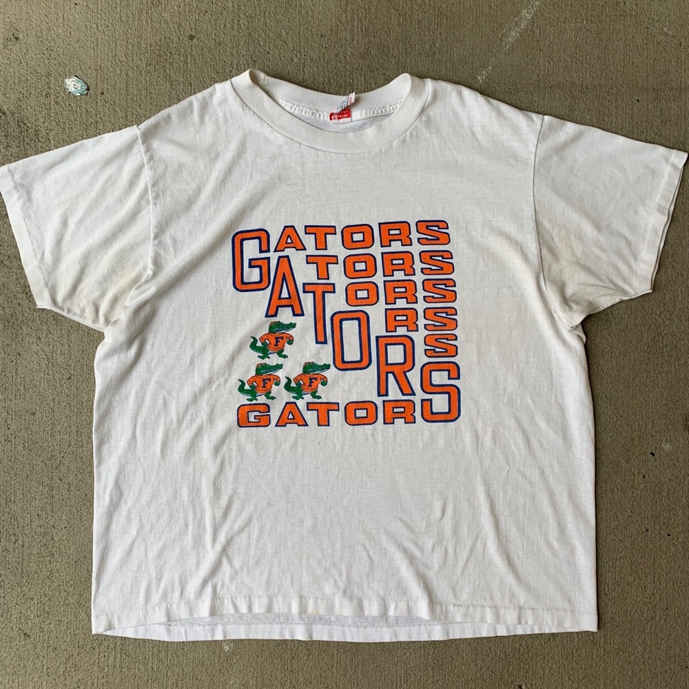 Vintage 90s Florida Gators White Tee M